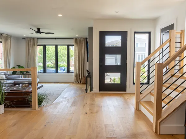 Margate Coastal Transformation — Open-plan living toward the entry